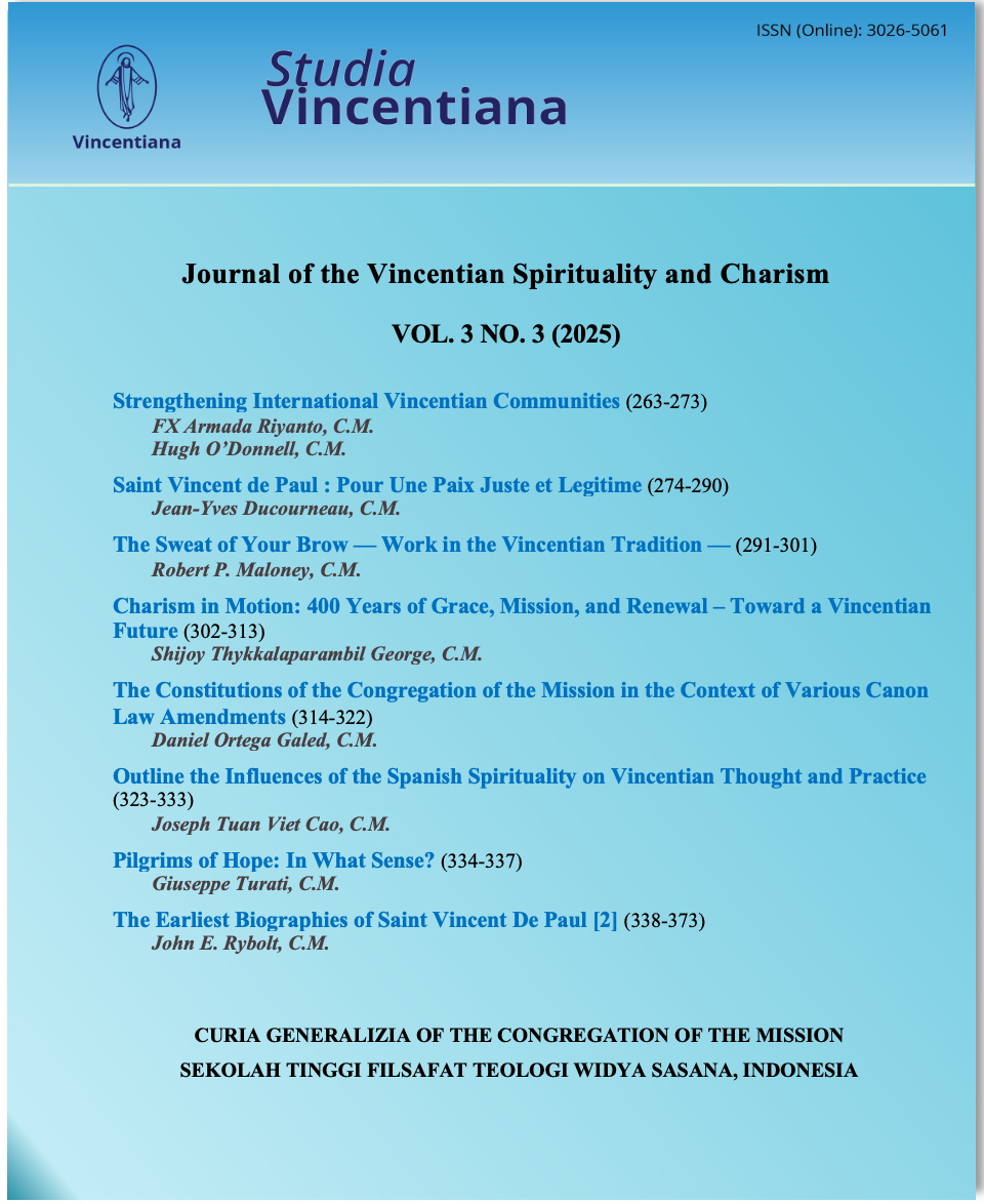					View Vol. 3 No. 3 (2025): Studia Vincentiana
				